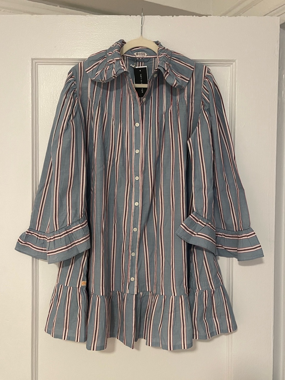 Bode Regatta Stripe Mini Dress - NWT